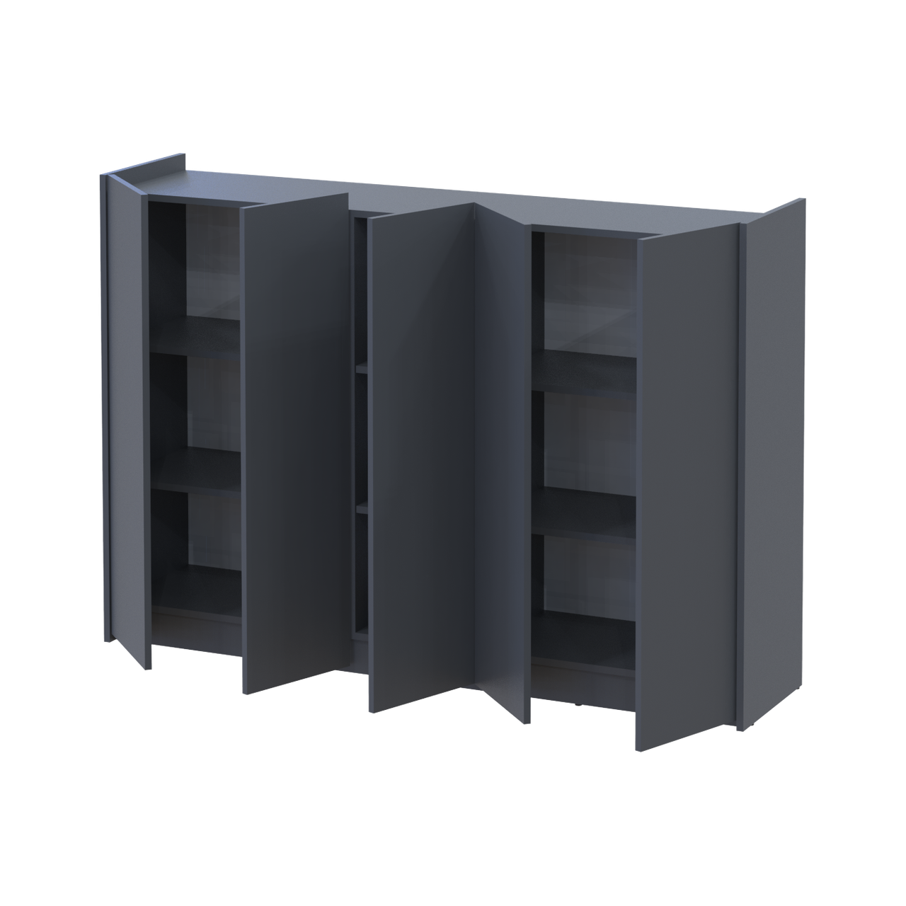 Тумба для взуття Doros Кассель Графіт 5 ДСП 159х40х110 (41516219) 2