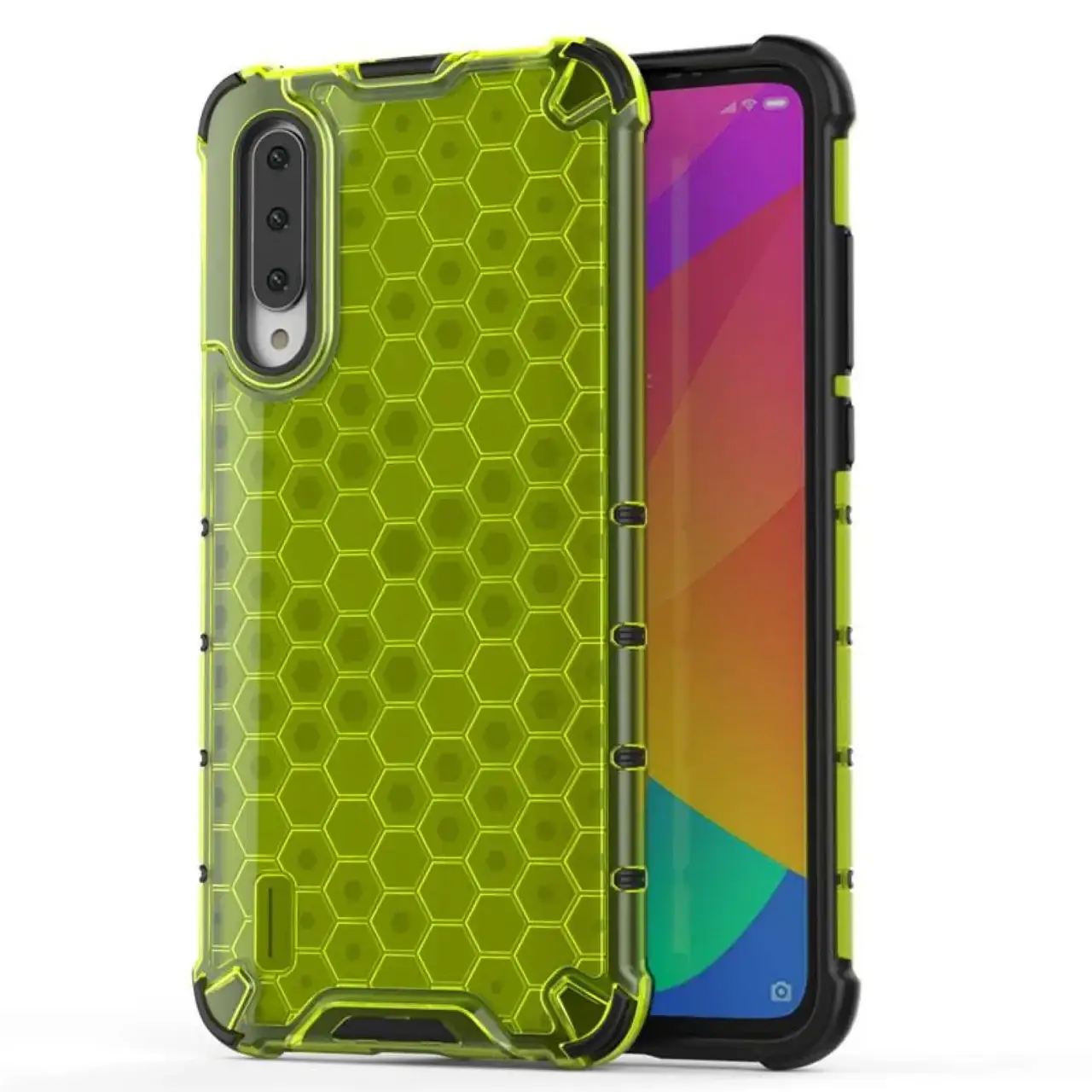 

Чехол для Xiaomi Mi A3 / Mi CC9e Transformer Honeycomb ударопрочный зеленый, Темно-зеленый