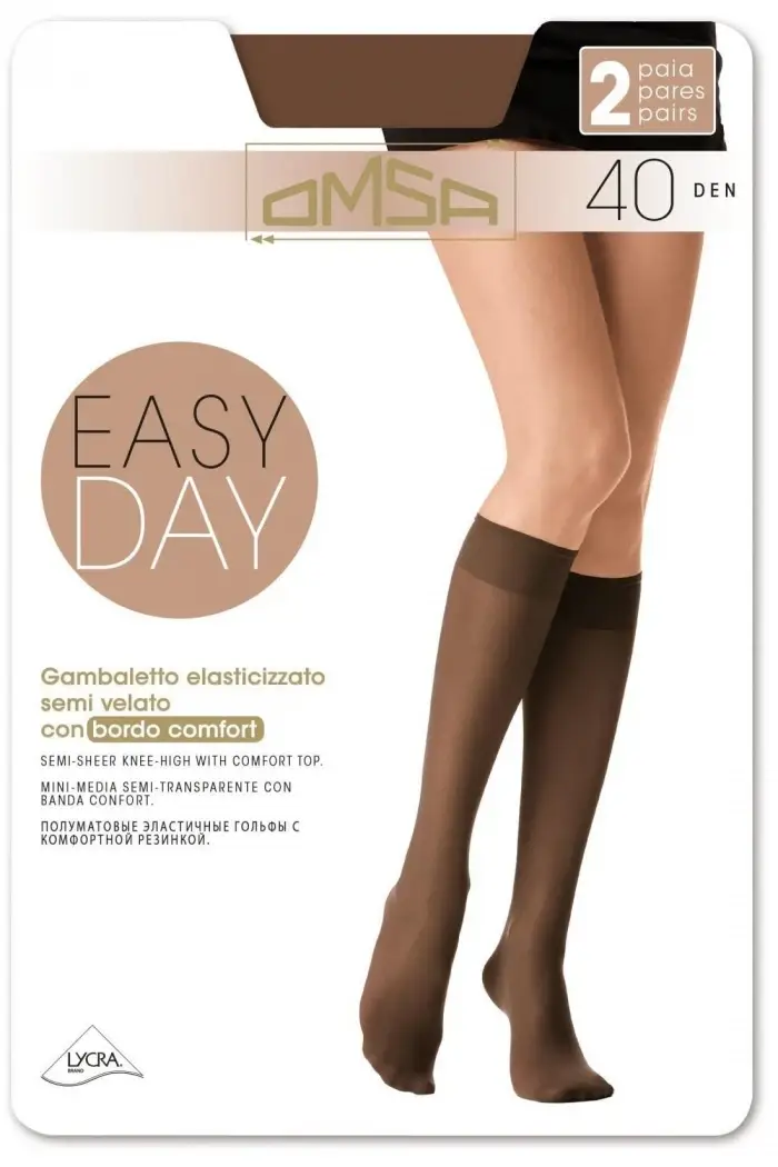 

ГОЛЬФЫ ЖЕНСКИЕ OMSA EASY DAY 40DEN (2 ПАРЫ) 36-40, черный