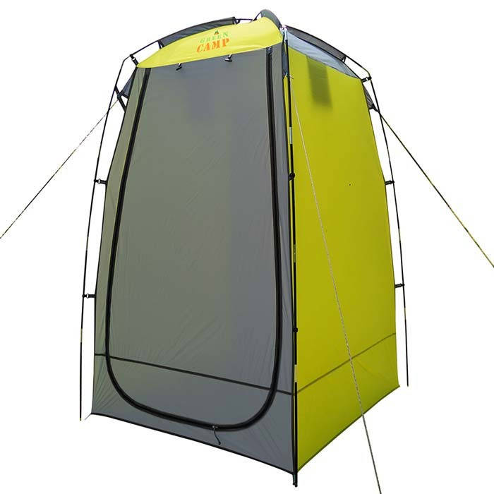 

Палатка душ-туалет туристическая кемпинговая GreenCamp 120 х 120 х 190 см Полиэстер Салатовый (GC30)