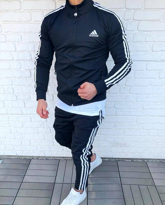 

Мужской спортивный костюм Adidas темно-синий