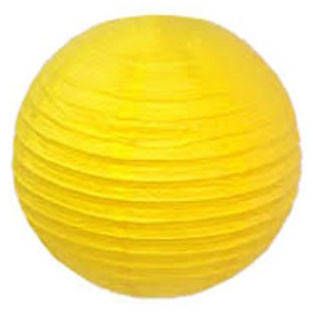 

Бумажные шары для декора плиссе 25 см желтый