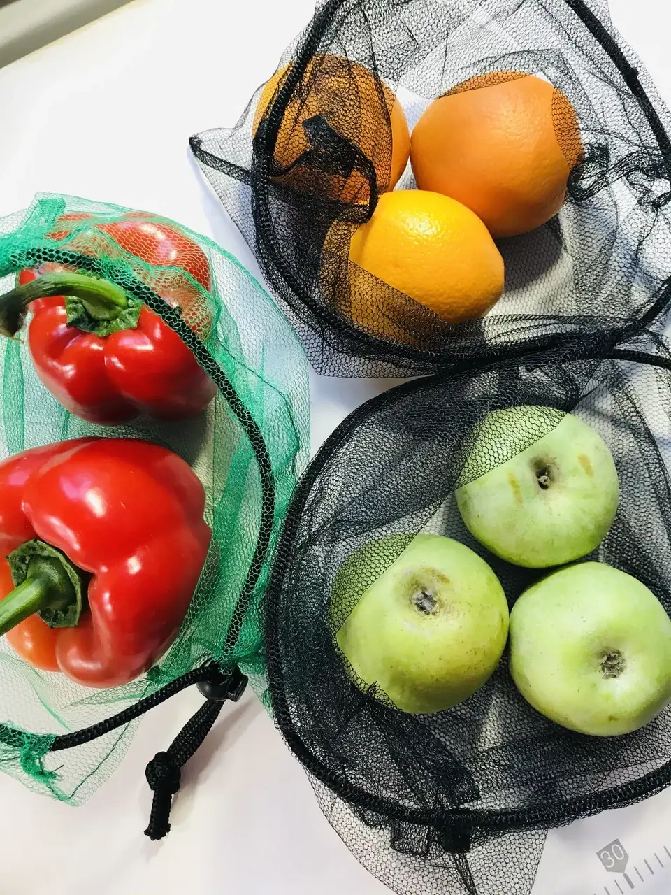 

Мешки из сетки для продуктов 5 штук, Разные цвета