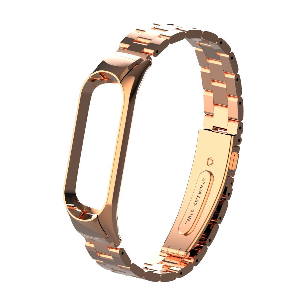

Pемешок для фитнес-браслета Xiaomi Mi Band 3 и 4 Bead design Rose gold