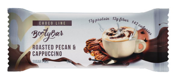 

Протеиновый батончик BootyBar Choco Line Жаренный Пекан с Капучино (50 грамм)
