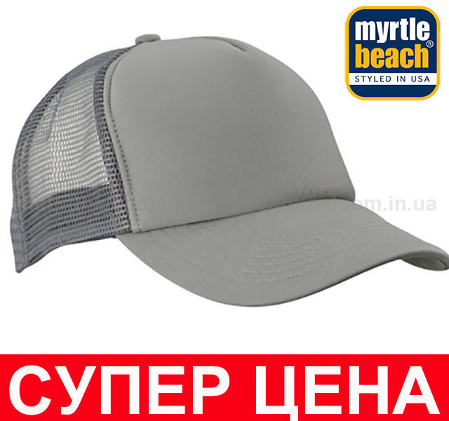 

Кепка Тракер Унисекс Цвет Тёмно-серый MB070-DKG, Светло-серый