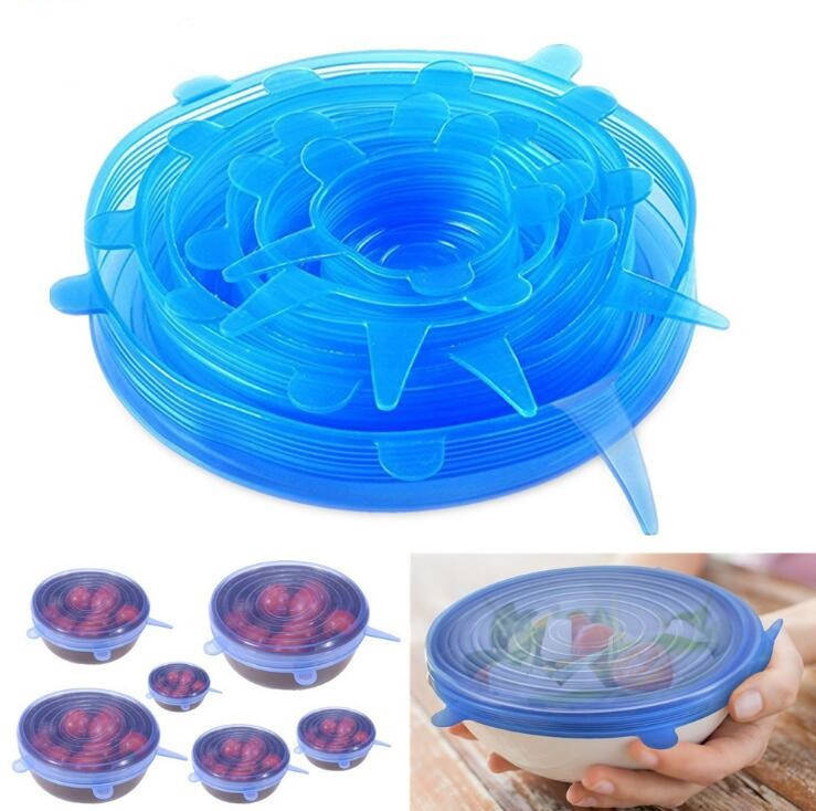 

Силиконовые универсальные крышки SILICON CAP 6PCS SET