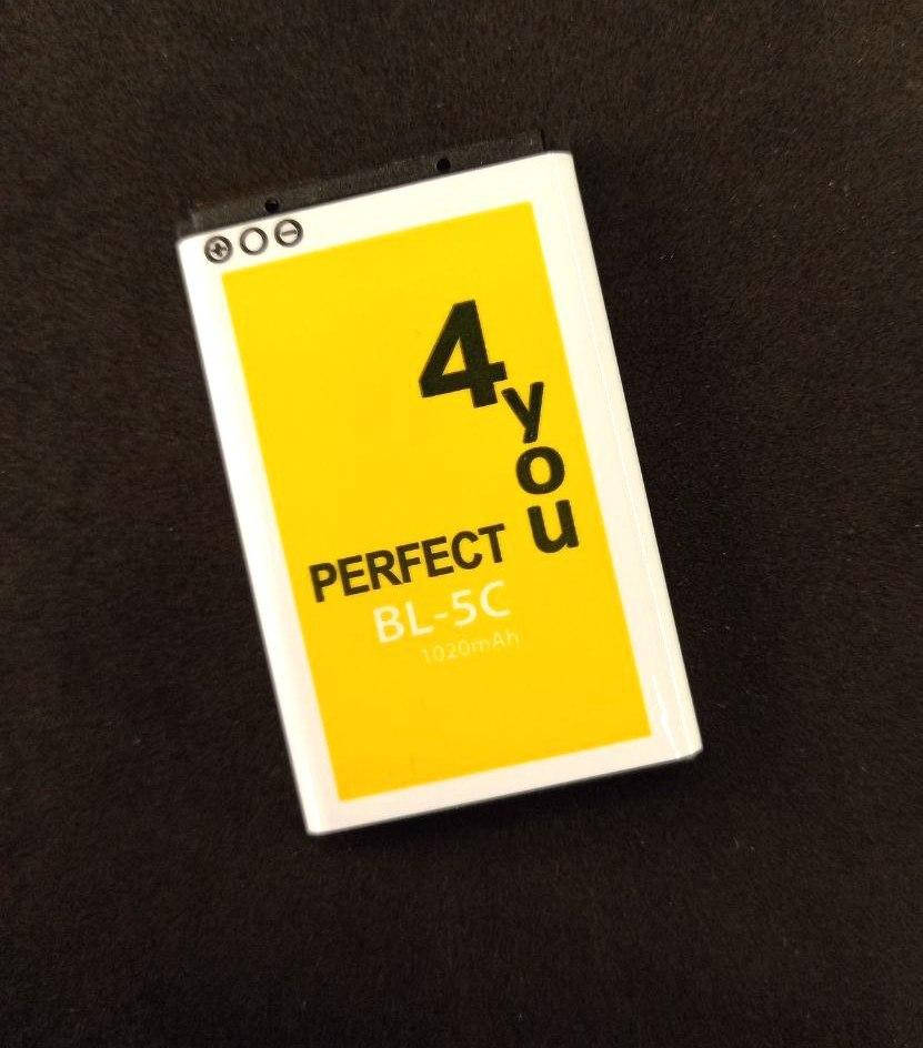 

Аккумулятор для телефона Nokia BL-5C 4you PERFECT (тех.пак)