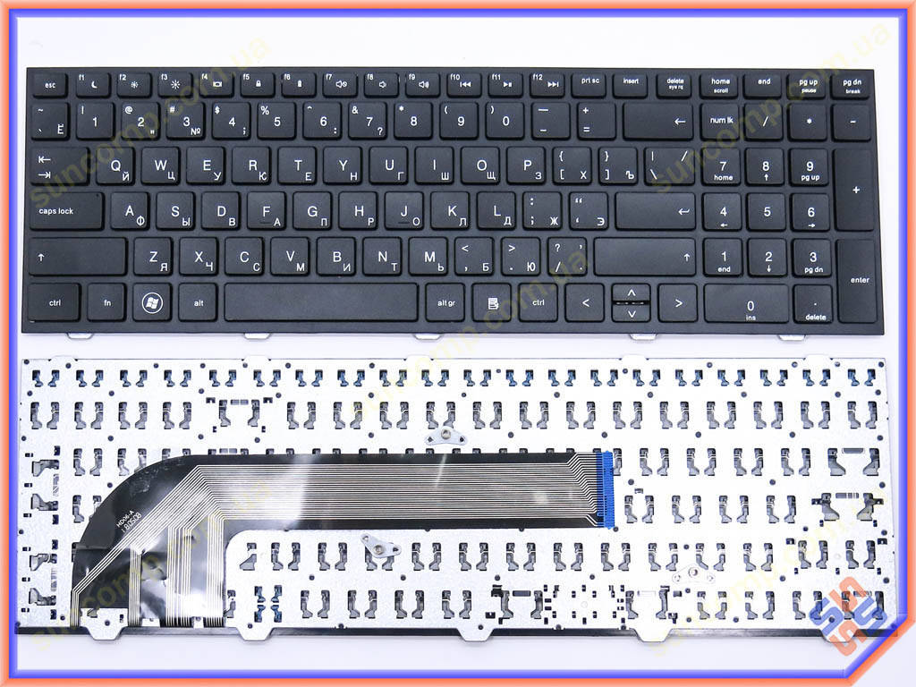 

Клавиатура для HP Probook 4540S, 4545S ( RU Black, черная рамка ). OEM, Черный