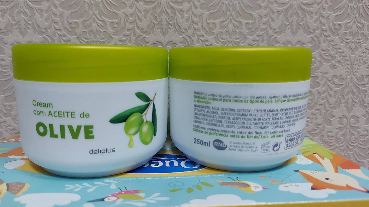 

Испанский крем для тела с оливковым маслом Deliplus Crema Corporal Oliva 250 ml.