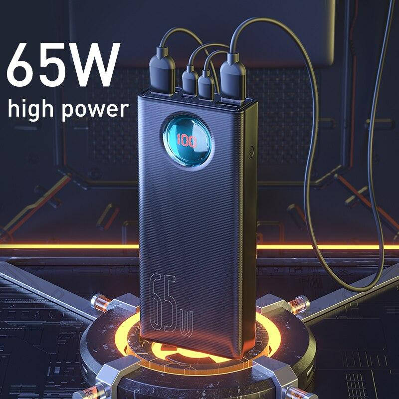 

Портативний зарядний пристрій PowerBank Baseus Ambilight 30000 mAh 65W