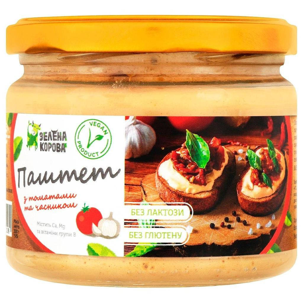 

Паштет рослинний тофу з томатом та часником 300г Зелена корова