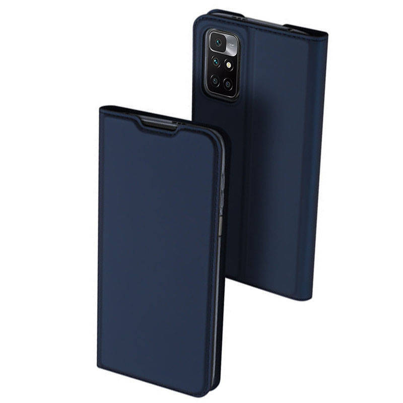 

Чехол-книжка Dux Ducis с карманом для визиток для Xiaomi Redmi 10, Синий