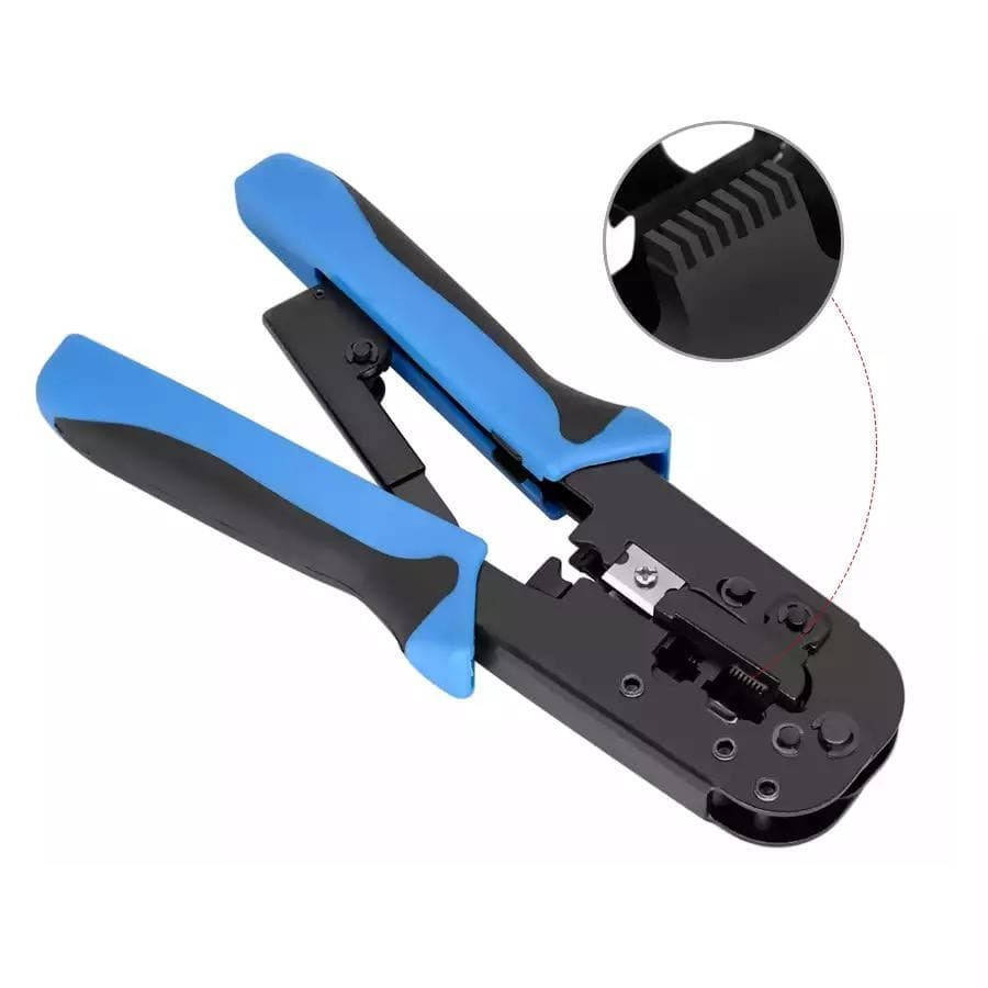 

Кримпер обжимной клещи для обжима RJ45 RJ11 RJ12 с храповиком