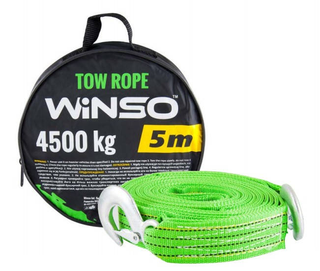 

Трос буксировочный 4.5 т 5 м, сумка Winso
