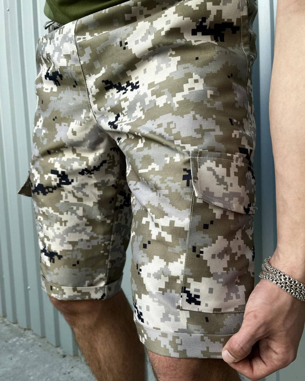 

Мужские тактические шорты летние пиксель, шорты военные летние с принтом камуфляж