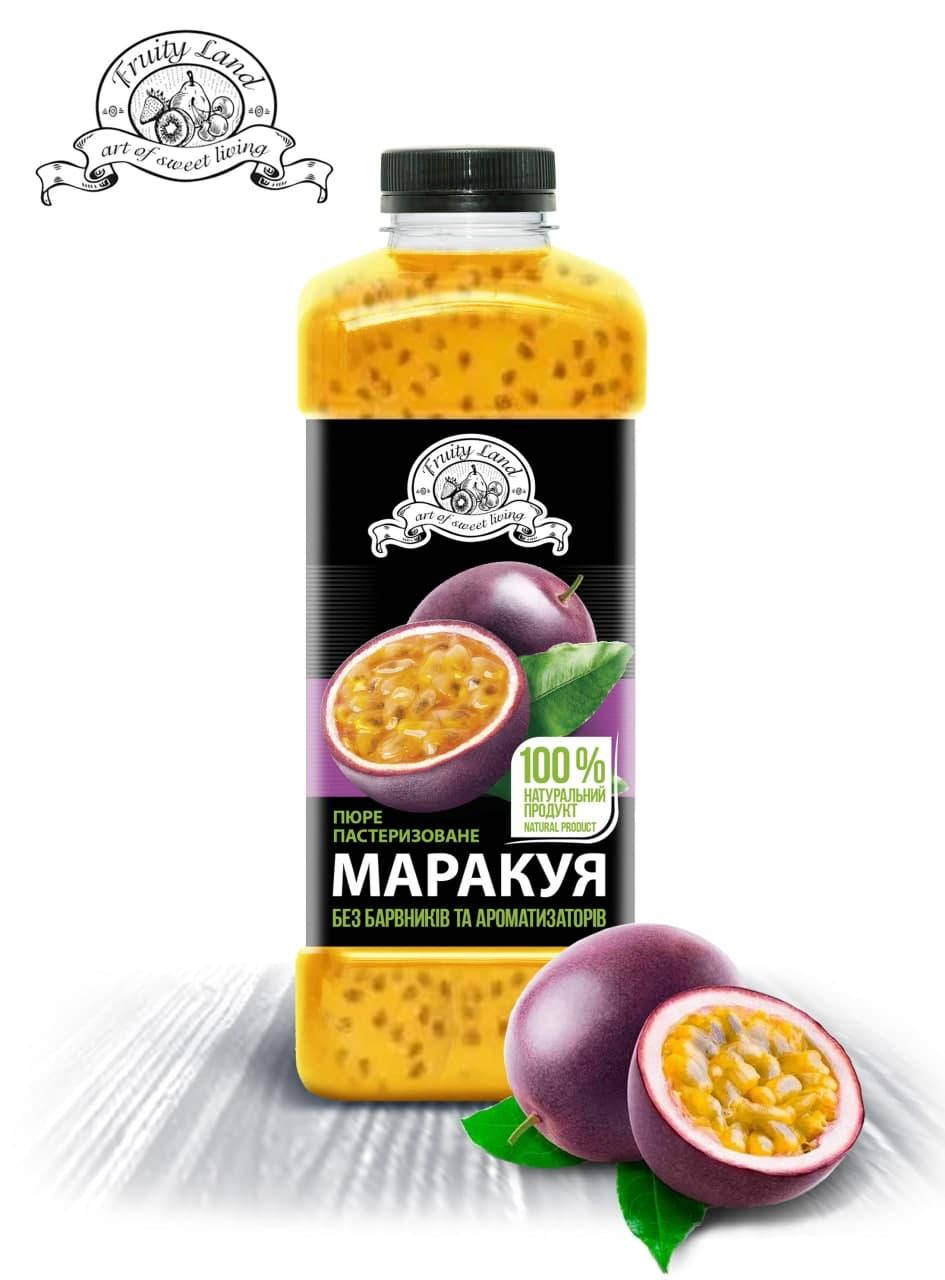 

Маракуйя з косточкой пюре Fruityland пастеризованное,1кг