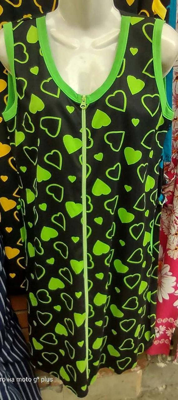 

Трикотажный женский халат-сарафан на замке 46-52 р, доставка по Украине Укрпочта,НП,Джастин