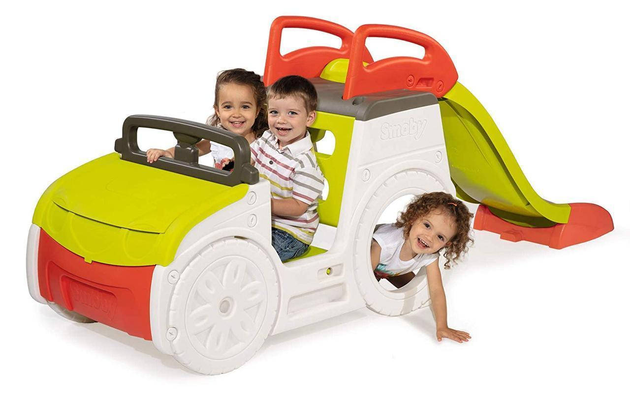 

Детский игровой комплекс Машинка с горкой Smoby для детей