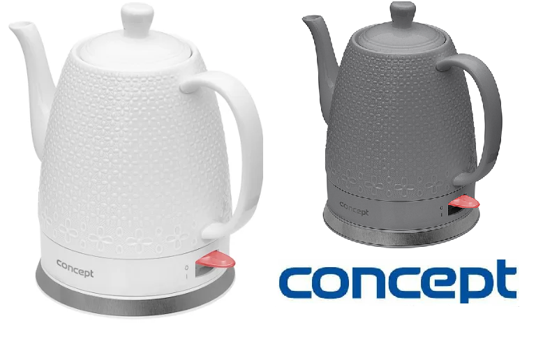 

Электрочайник керамический Concept (Оригинал) Чехия на 1,5 л в двух цветах