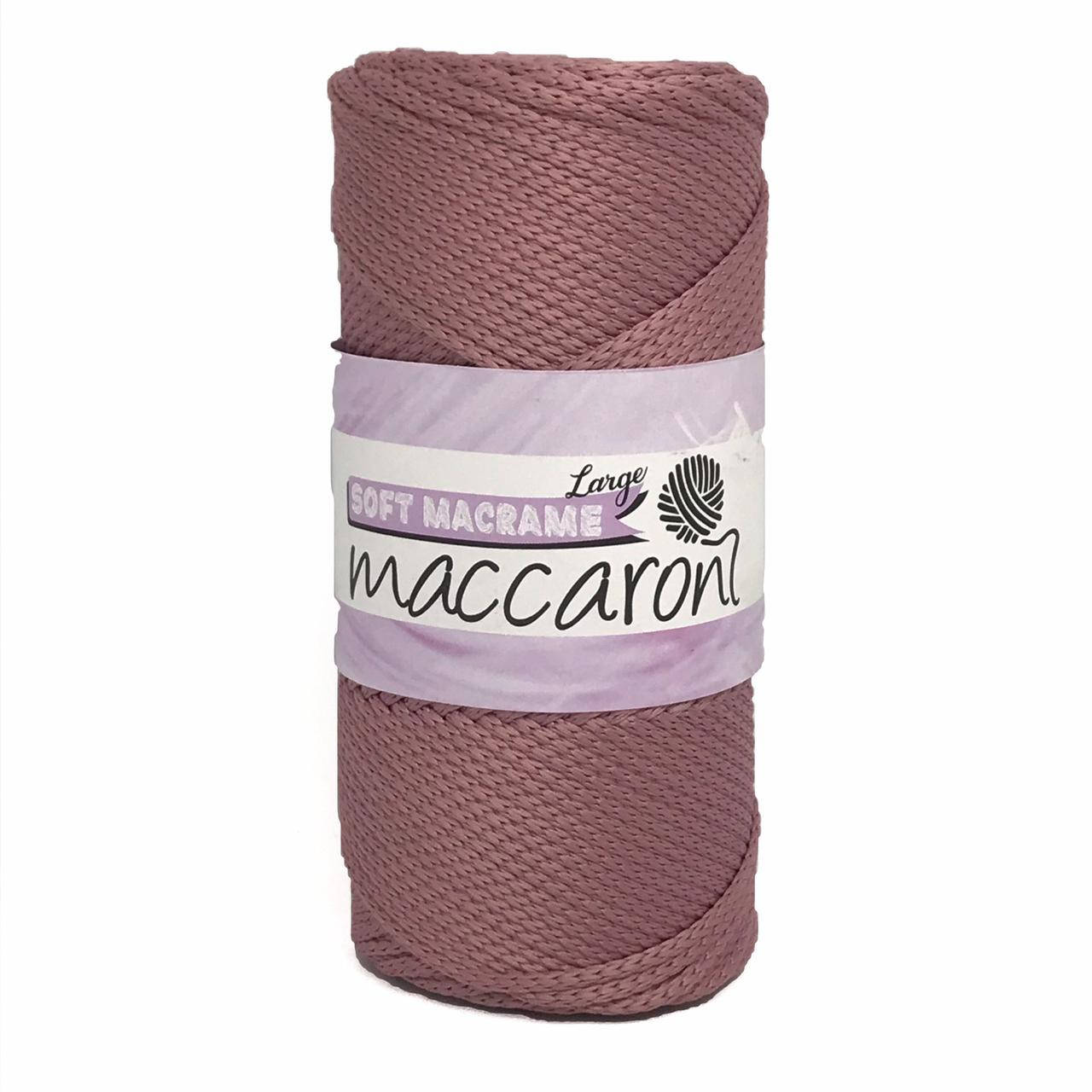 

Полиэфирный шнур Soft Macrame Large Maccaroni 3 мм , медно-розовый