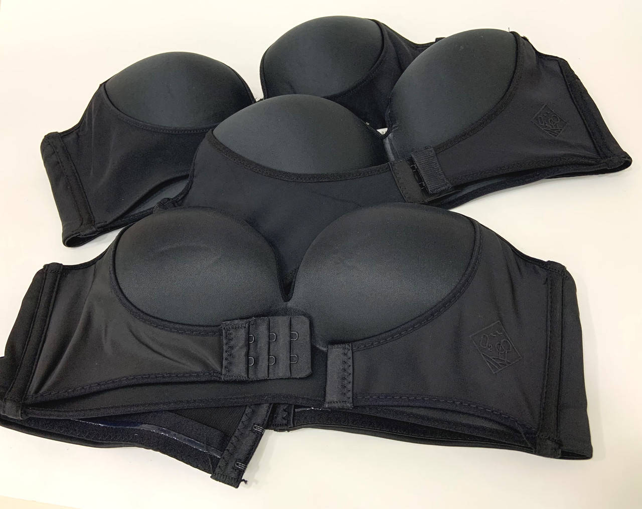 

Бюстгальтер пуш-ап с чашкой, с застежкой спереди и сзади (размер 36\80, 38\85 - черный)), Разные цвета