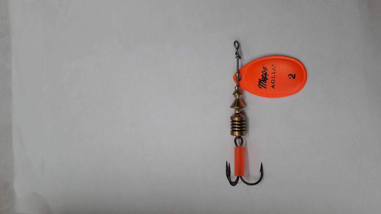 

Блеснa Mepps Aglia Fluo Orange 2 (4,5 гp.), Оранжевый