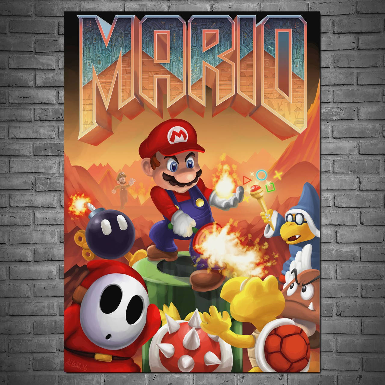 

Плакат "Дум, Супер Марио, Doom vs SuperMario" (артикул 1614)
