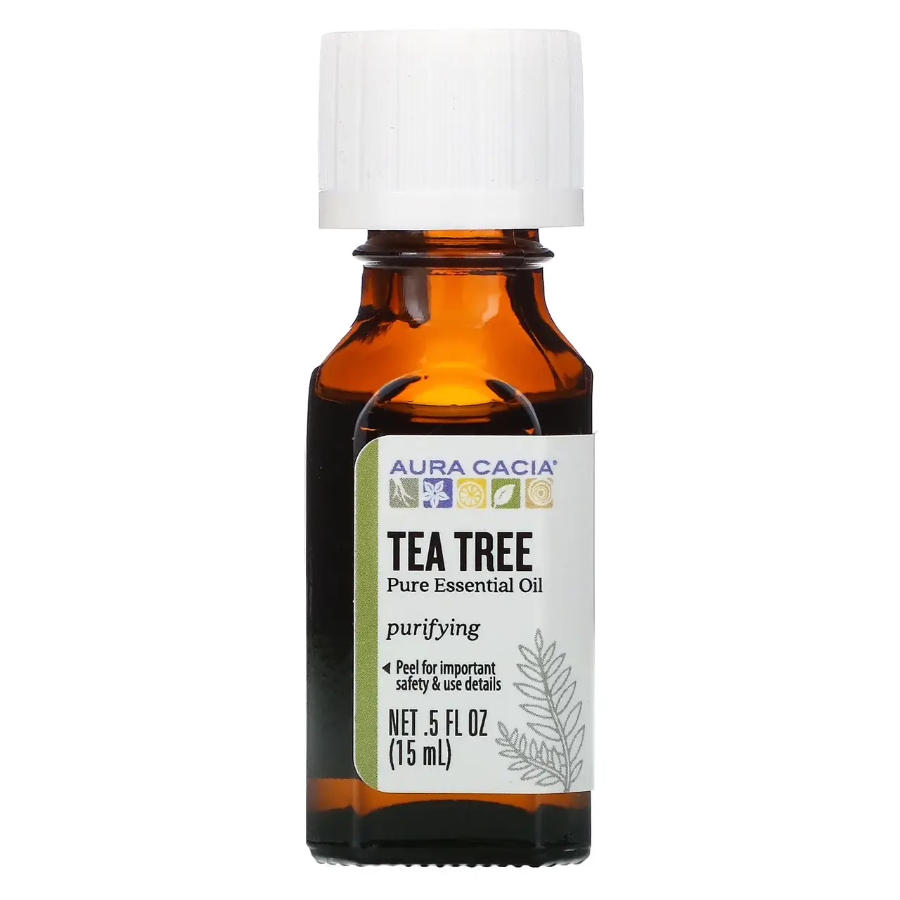 

Aura Cacia, чистое эфирное масло, чайное дерево, 15 мл (5 жидк. унций)