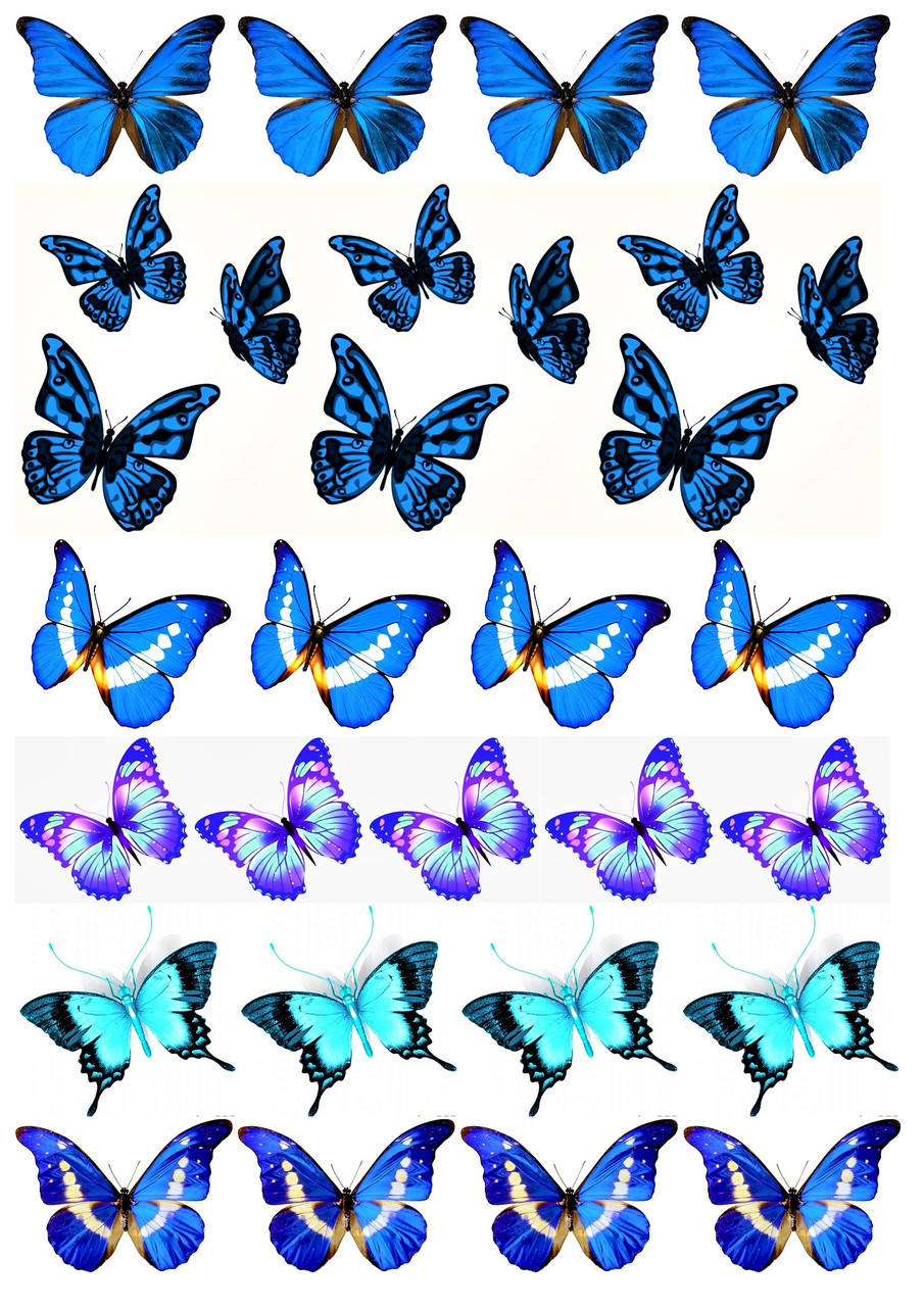 

Вафельная картинка "Бабочки" 1