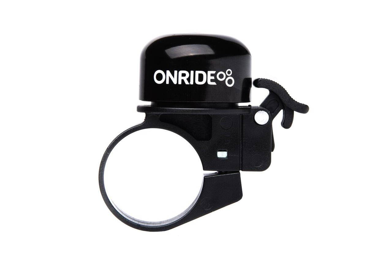 

Дзвоник ONRIDE Din хомут 31.8 мм чорний