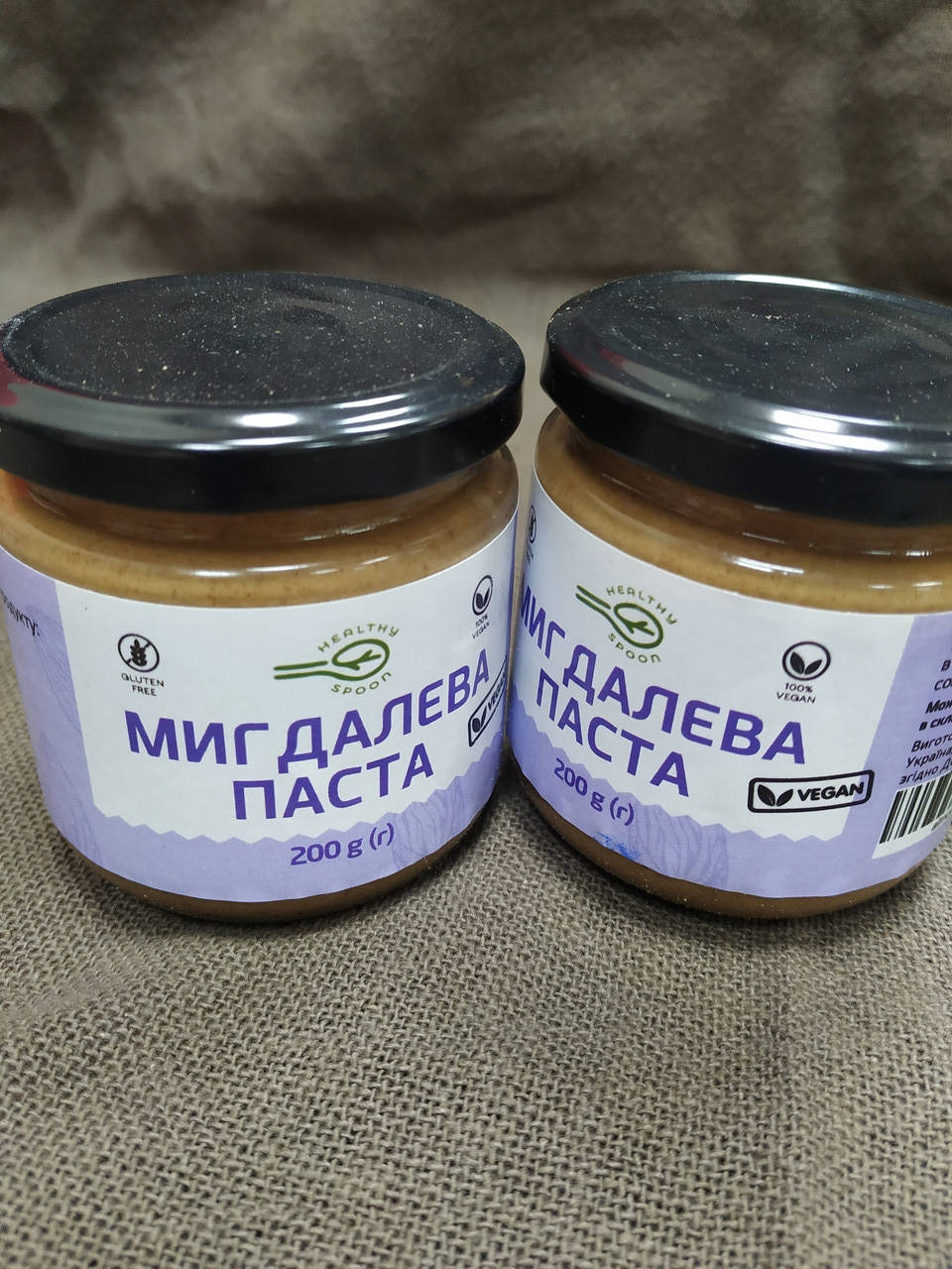

Миндальная паста натуральная органическая Веган, 200 г