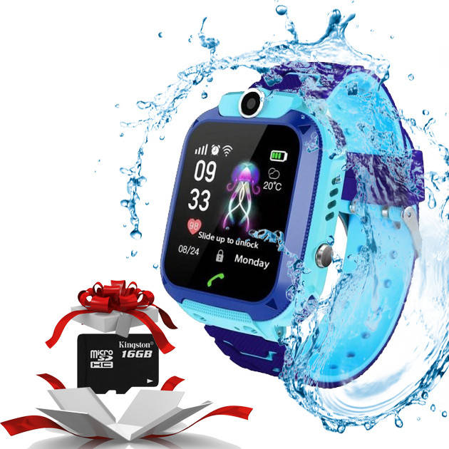 

Смарт часы для детей с камерой и влагозащитой KID Watch детские умные часы с GPS+карта памяти KIVI