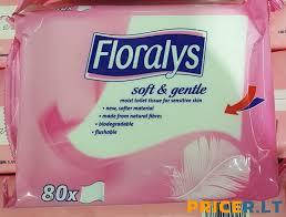 

Влажная туалетная бумага-салфетки FLORALYS Sensitive 80 шт