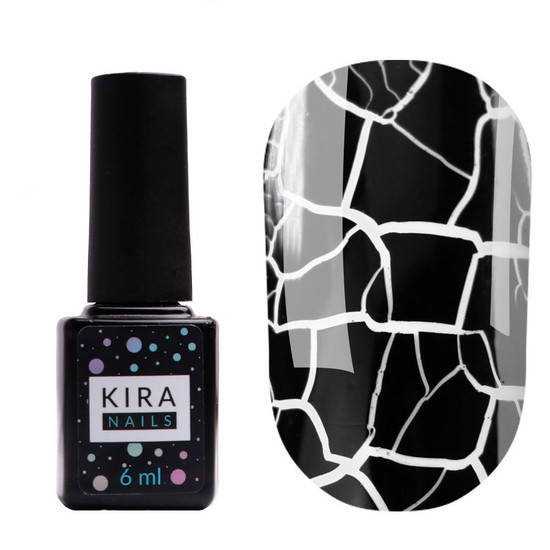 

Гель-лак для кракелюра черный Kira Nails Crack Effect Black, 6 мл