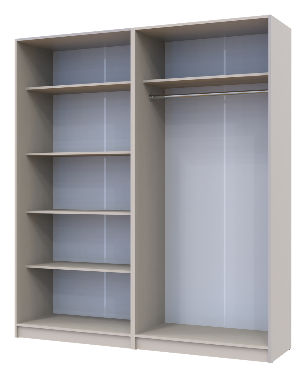 Комплект Doros Промо з полицями Кашемір 2+2 ДСП 180х48х204 (44900290) 5