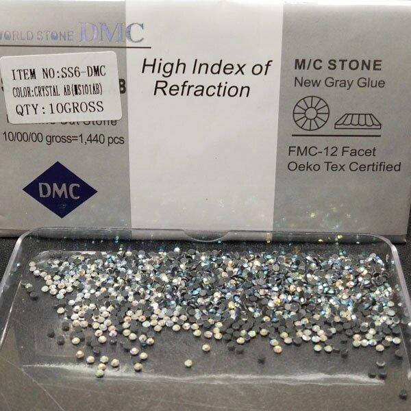 

SS6 термоклеевые стразы дмс (dmc Китай) col Crystal AB (ДМС-002)