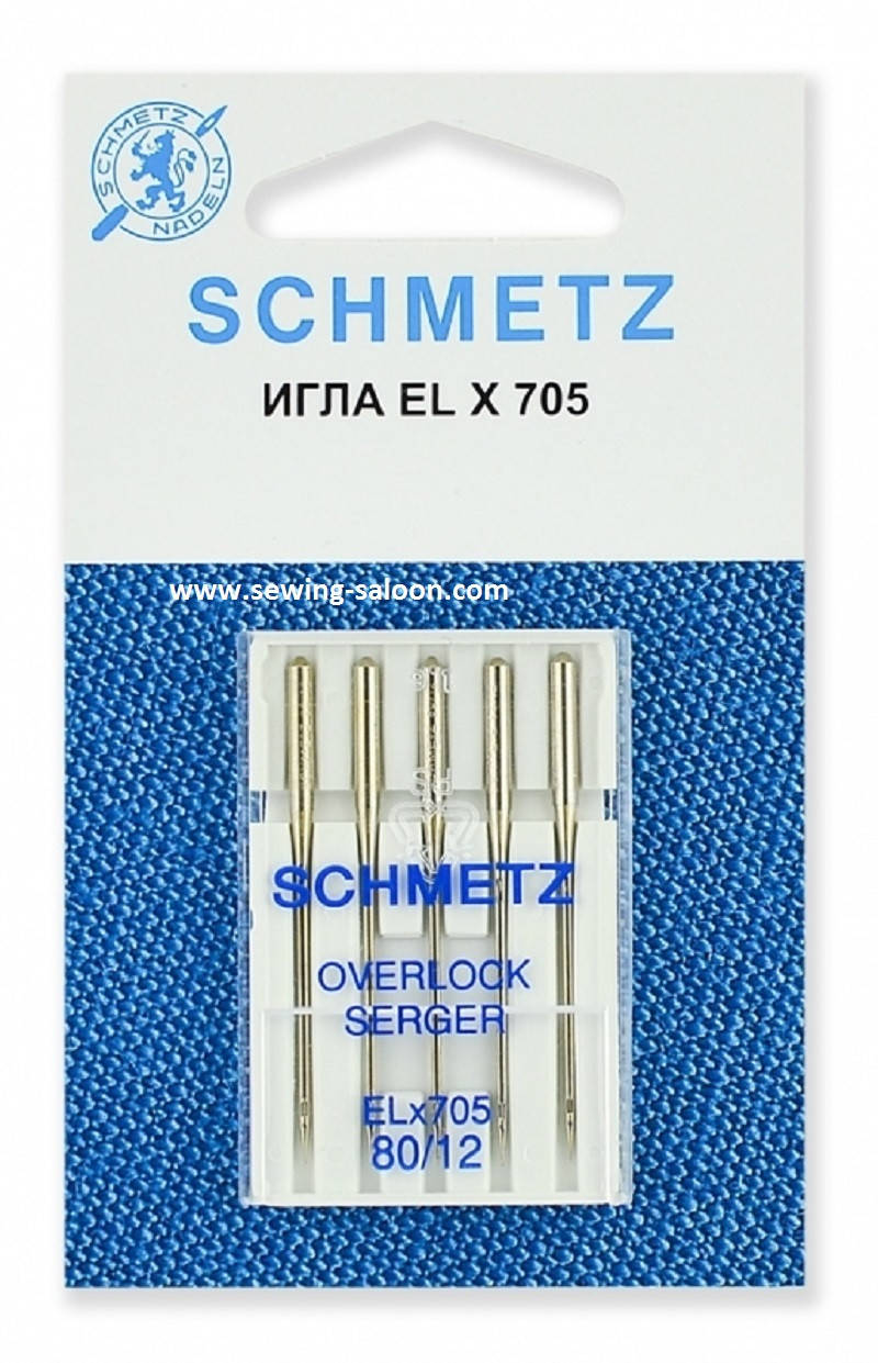 

Иглы Schmetz для оверлока Overlok EL*705 №80