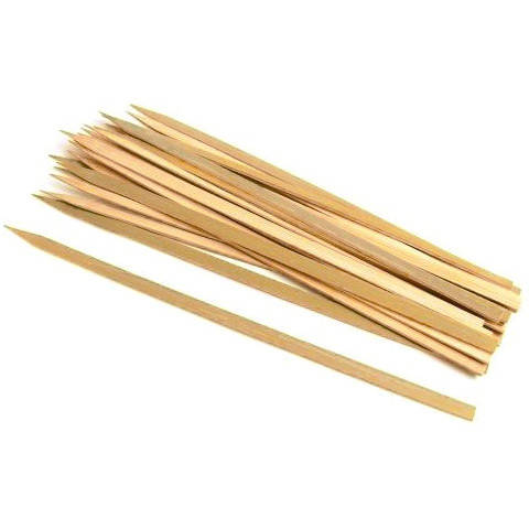 

Бамбуковые Палочки Плоские 40 см / 0,9х2 мм / ~20-25 шт для шашлыка Деревянные Шпажки шашлыков еды закусок