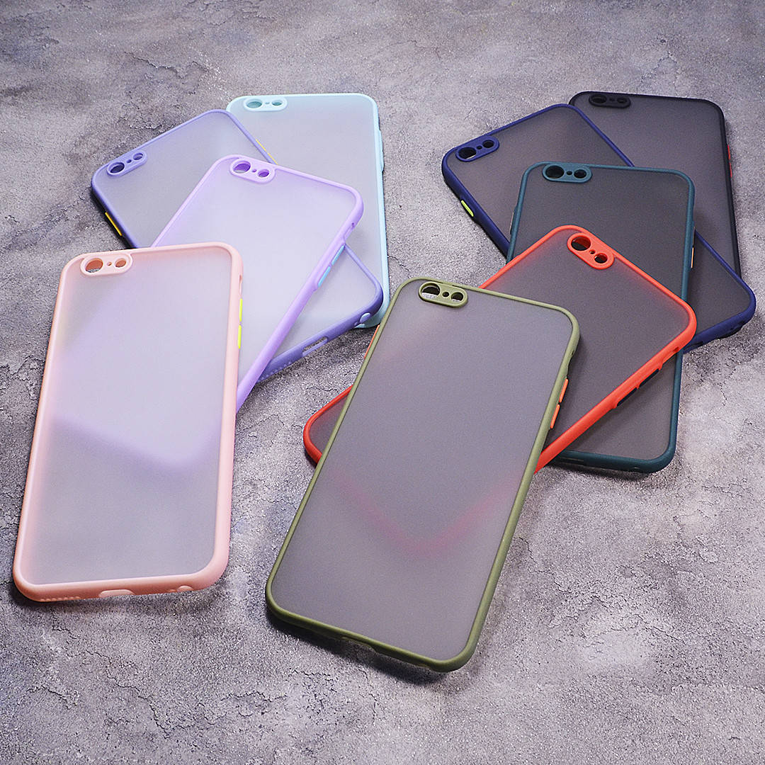 

Пластиковый чехол с цветными боками и защитой на камеру Apple iPhone 6S Plus