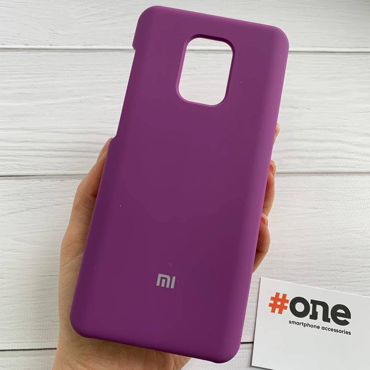 

Чехол для Xiaomi Redmi Note 9 Pro с микрофиброй плотный чехол на телефон сялми нот 9 про фиолетовый SFA