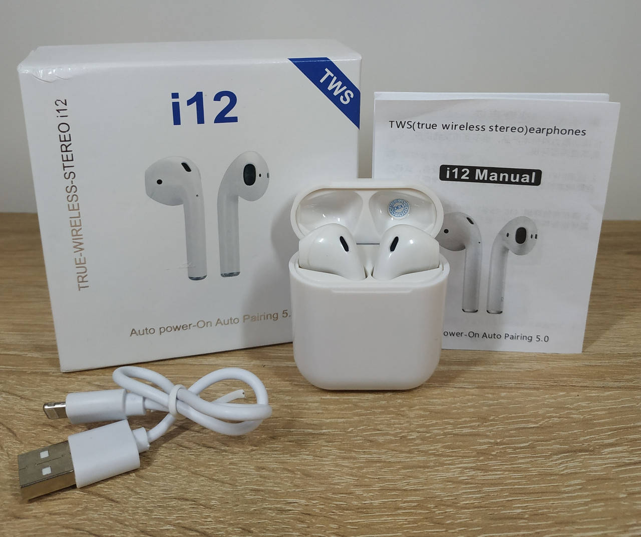 

Беспроводные наушники I12 TWS. Белые, Белый
