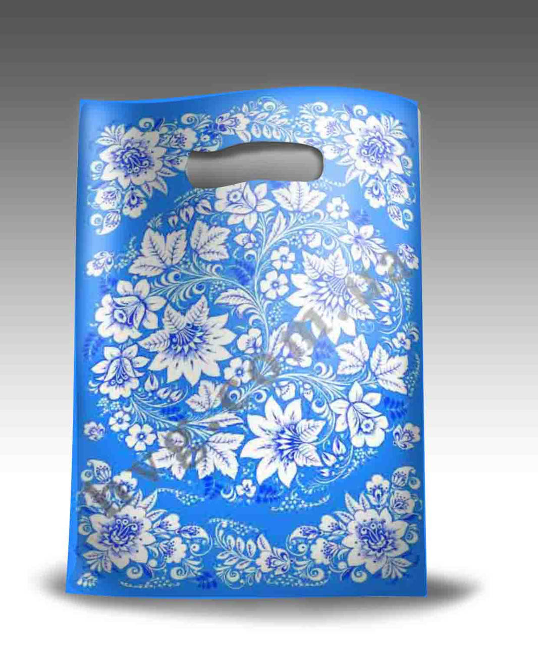 

Пакет полиэтиленовый Узор синий