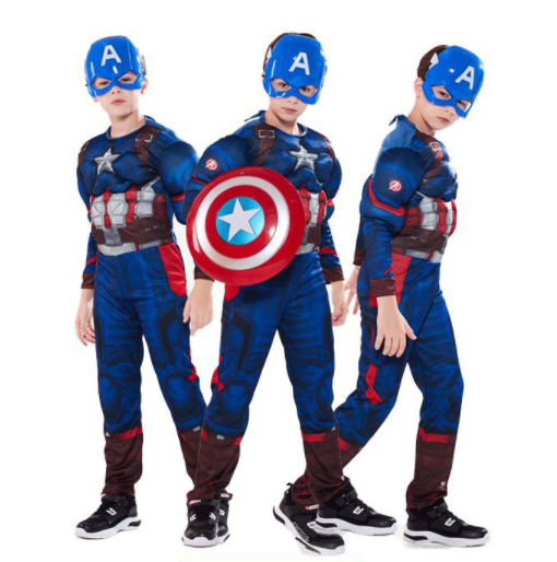 

Костюм Капитан Америка для мальчика с маской Marvel Costume Captain America Rubies