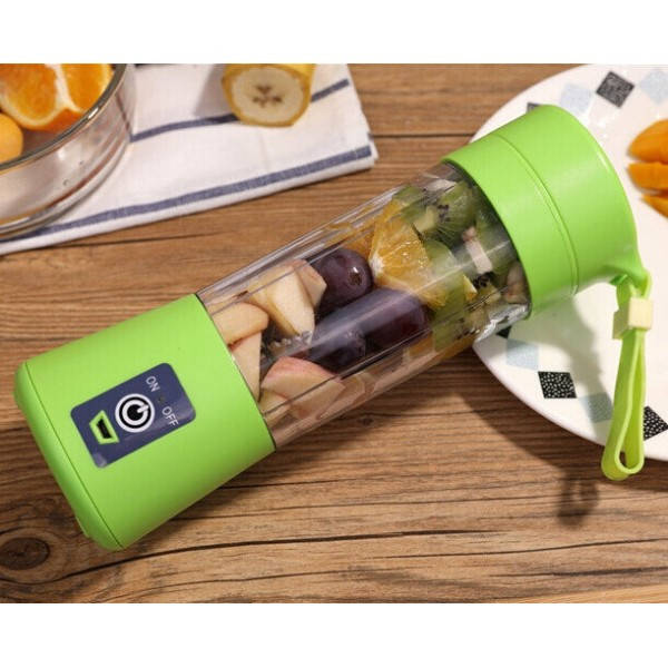 

Портативный фитнес-блендер Juice Cup Fruits USB № B77 Зелёный