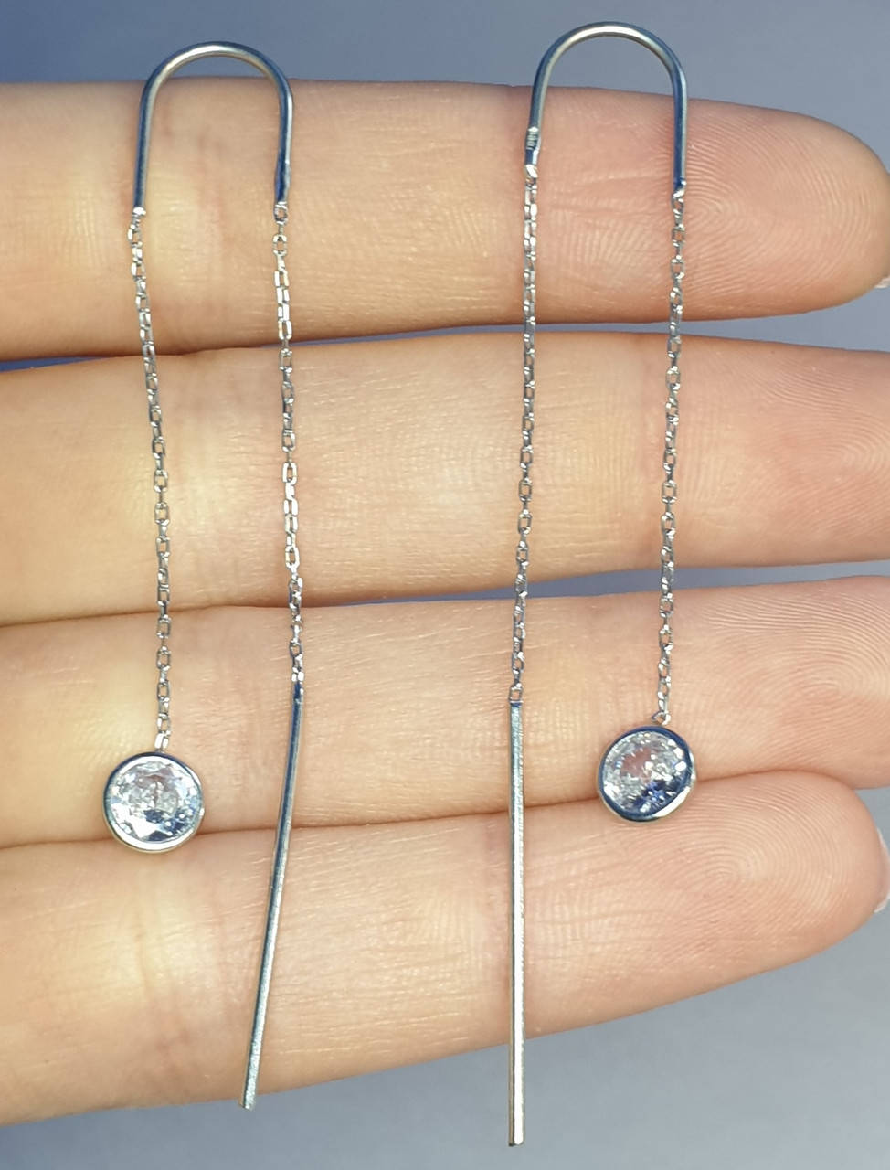 

Сережки-протяжки серебряные 1,95 г