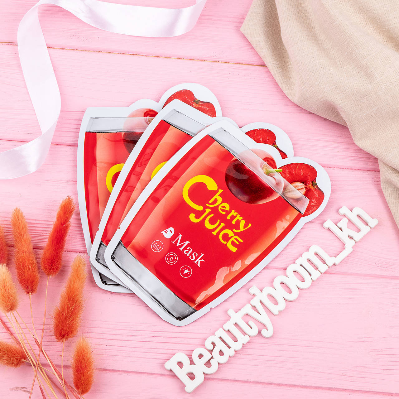 

Тканевая маска с экстрактом вишни Cherry Juice