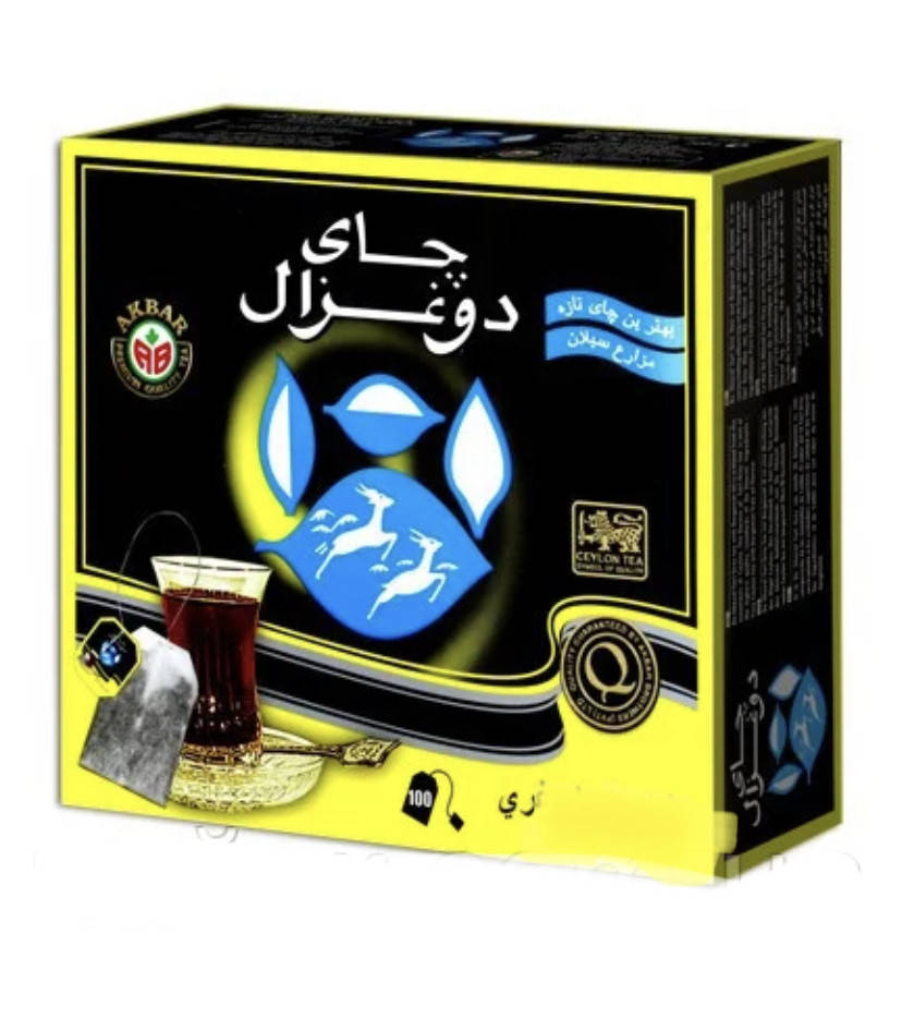 

Чай чёрный Akbar Do Ghazal tea Ceylon 100Х2 г Бергамот
