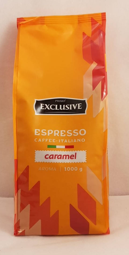 

Кофе зерновой с ароматом карамели Primo Exclusive Caramel Львівська кава 1 кг