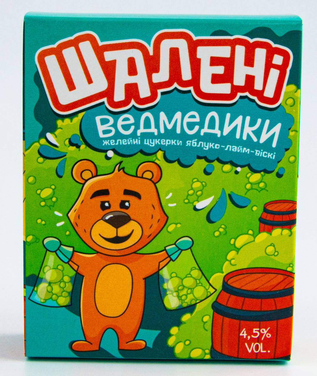 

Желейные мишки на основе виски со вкусом яблоко-лайм